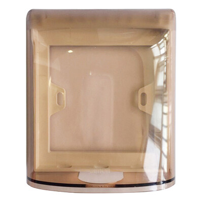 

Simon switch socket panel outlet waterproof box S255 coffee color transparent thin section