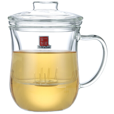 

【Jingdong Supermarket】 One house kiln heat-resistant glass Japanese three-piece set of tea cups 300ML FH-361