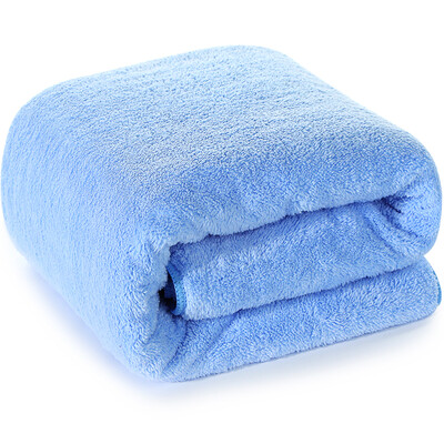 

Three high card comb soft&comfortable large thick bath towel 80 × 180cm men&women with the same section can not afford hair strong water towel towel sky blue