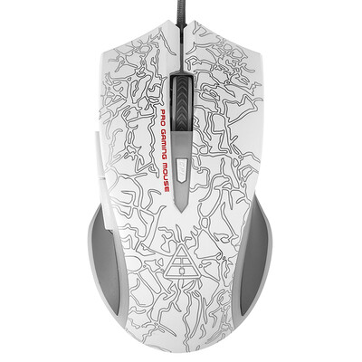 

Золотое поле (Золотое поле) M6 белый сетчатый мышь для мыши цветной блик / семь файлов DPI регулирование