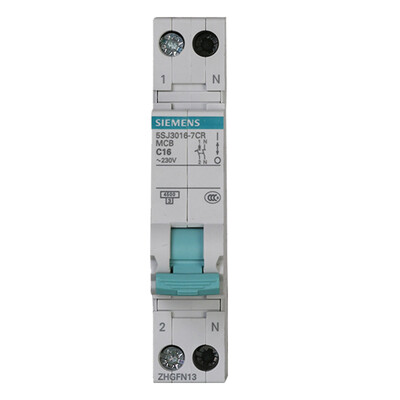 

Siemens SIEMENS compact circuit breaker 16A 1P N double into the double 5SJ30167CR