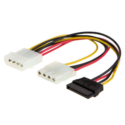 

CE-LINK 2640 SATA 15Pin extension cable male drive hard drive drive extension cable power supply line hard drive line black cable