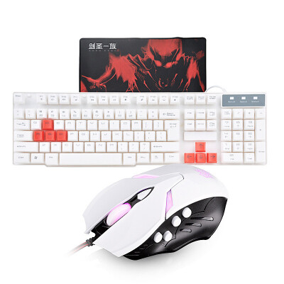 

Juggernaut game mouse and keyboard set LOL luminous backlight luminous wired desktop mouse and keyboard