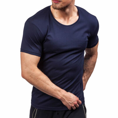 

Cotton Men Short Sleeve Bottoming T-Shirt