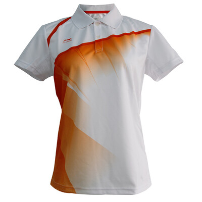 

Li Ning Li-Ning AAYH234-1 бадминтона одежда женская рубашка белый / яркий неоновый XL