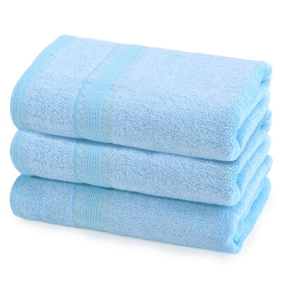 

【Jingdong Supermarket】 Bamboo Kam Towel Home Textiles Bamboo Fiber Solid Color Home To Simple Towel 3pcs Suction Sugar Quick Dry Pink 85g / Article 30 × 66cm