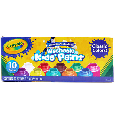 

painted children music Crayola painting tools diy toys art tools children&39s stationery 10-color children&39s finger painting liquid painting paint 54-1205
