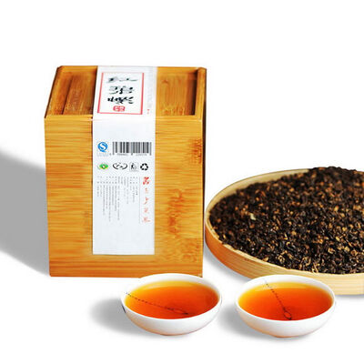 

Dr Puer Tea Golden Snail Jin Luo Dian Hong Yunnan Black Tea in Bamboo Box 500g