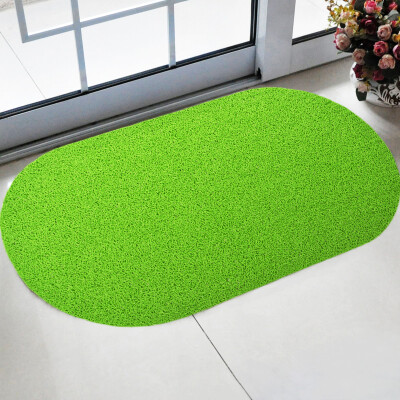 

LIDIMEI bathroom circle pad pink green PVC oval non-slip 40 * 75cm