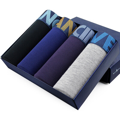 

Танец с волом мужское нижнее белье мужское плоское нижнее белье сплошной цвет липкое волокно 4 установленный 3141-4 M смешанный цвет