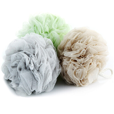 

Sanli plain color bath bath flower 3 can be installed hanging bath ball rubbing towel 12 × 12cm space gray khaki light green combination