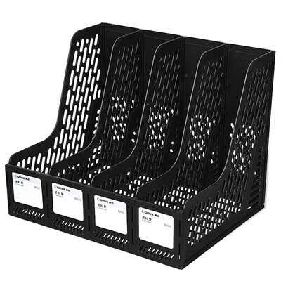 

Comix B2024 Quad Stacker / File Box / File Basket / Black Office Stationery