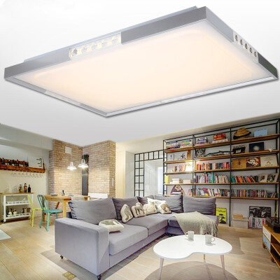 

NVC Ceiling Lamps Living Room Lamps Lights Lights Lamps Can Be Controlled Crystal Lamps Rectangular Promise Dimming (80W Without Remote Control