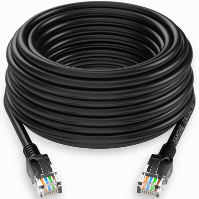 

Shanze (SAMZHE) SH-1400 высокоскоростной ультра-пяти CAT5e сетевой кабель 100 Gigabit сетевой кабель компьютер перемычка супер 5 класс готовый кабель черный 40 метров