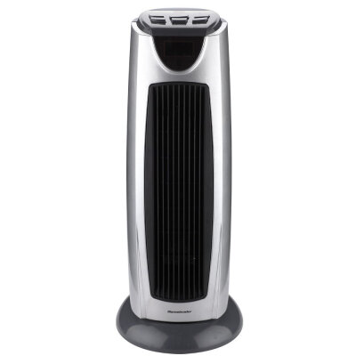 

Homeleader NSB-200C4L 1500W Tower Heater, Ceramic Oscillating Heater with Remote Control, LCD and Timer, Dark Grey and Silvery