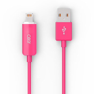 

QIC LS10-MR Apple Lightning для USB-зарядного кабеля для передачи данных 1 м красный