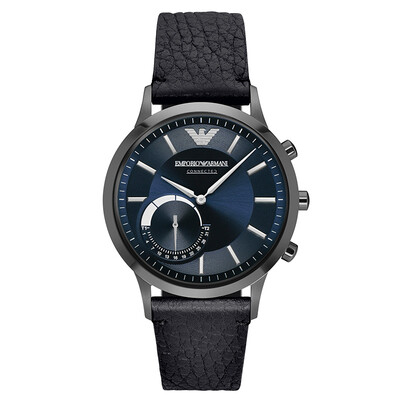 

Armani (Emporio Armani) черный кожаный ремешок умные часы смотреть часы спортивные часы моды смотреть ART3004