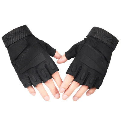 

Bovnik half finger gloves sports army fans special forces outdoor leisure fitness climbing non-slip riding tactical gloves black XL code