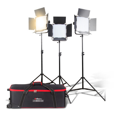 

Rimma (EIRMAI) YB901 film and television LED photography video camera external light fill light micro-film interview lights live video light three lamp set with a package version