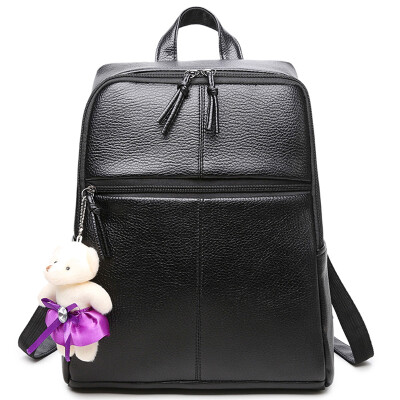 

DEER LOVE casual shoulder bag Korean version of the shoulder bag female wind backpack casual bag LE16180 black