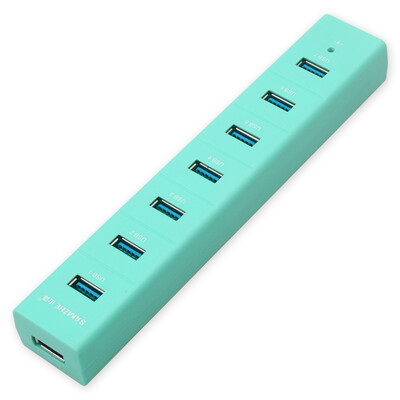 

Shanze (SAMZHE) JXQ-007G USB разветвитель высокоскоростного USB3.0 Hub HUB 7 расширенный рабочий стол ноутбук с линией питания трейлера семь зеленый фруктов