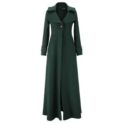 

New Arrival Women Warm Trench Coat Slim Long Woolen Dress Coat