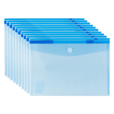 

Chenguang ( & G) ADM95186 A4 Transparent Velcro File Bag Bags 10 packs blue
