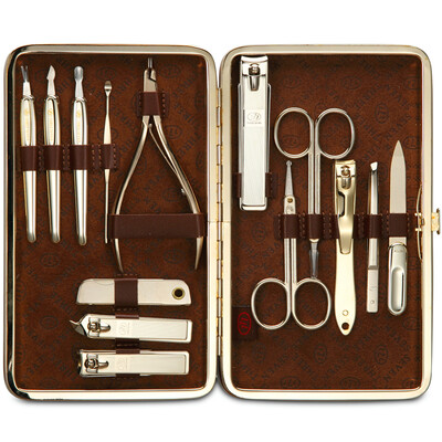 

Jingdong Supermarket 777 Nail Knife Set Nail Clamp Repair Capacity 14pcs Set TS-392KLG Brown
