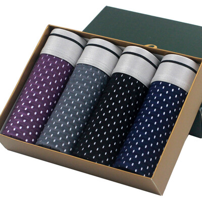 

Jingdong supermarket] Langsha men's underwear mesh breathable bamboo fiber flat underwear four gift box 170