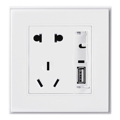 

Саймон переключатель гнездо панель с пятью отверстиями 56c серии USB 56E721T