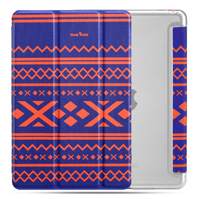 

Qiqmok ipad air2 case / shell all-incive anti-drop / три раза стент / шикарная кожаная кобура серия синего мандарина