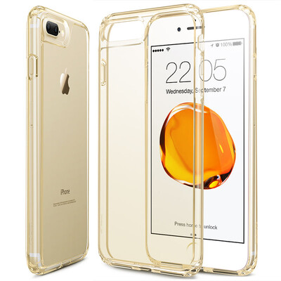 

(ESR) iPhone7 Plus Дело / Дело Apple 7plus Случай мобильного телефона / Защитный чехол Силиконовый Прозрачный Выпавший Мягкий чехол Первичный цвет Оригинальная серия Шампанское Золото