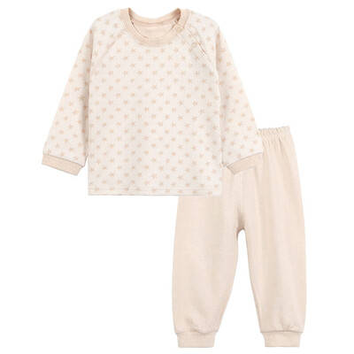 

Xin Song baby jacquard color cotton home clothing suit newborn spring and autumn color cotton underwear shirt pants suit shallow card its C277D73