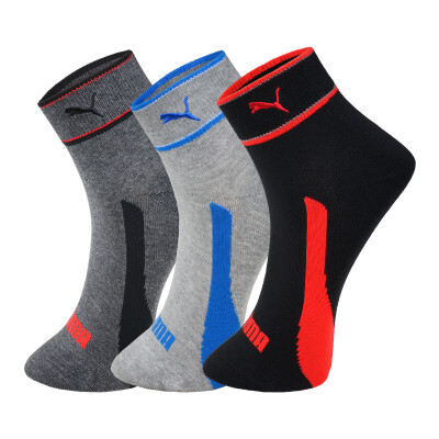 

Jingdong supermarket PUMA Puma socks men&39s leisure in the tube sports cotton socks 3 pairs of equipment M-2930-3 black 1 in the linen 1 deep lin gray 1