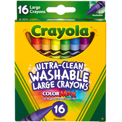 

инструменты Окрашенные детей музыке (Crayola) картина инструмента поделки художественные игрушки детские канцтовары 16 цветные моющиеся мелки 52-3281 щетка