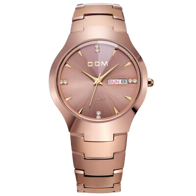 

Dorm (DOM) watch ladies tungsten steel series quartz business casual couple models female table 398GK-1M