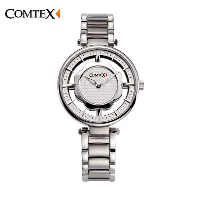 

COMTEX Stainless Steel Watches Women Personality Hollow Creative Leisure Watch Elegant Ladies Watch Luminous Quartz Watch