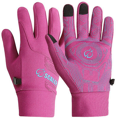 

Slick (SCALER) gloves men and women comfortable fit elastic touch screen gloves S7231283 rose purple M