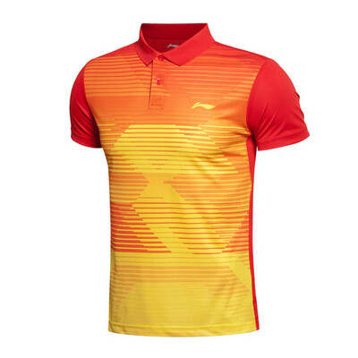 

Li Ning LI-NING AAYK297-3 Men&39s Badminton Dress Top Bright Neon M
