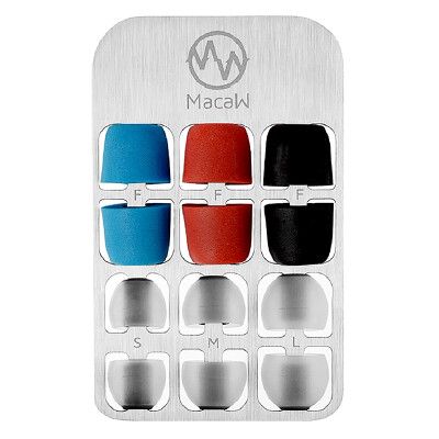

Macaw M4 Replacement Silicone Ear Tips 6 Pairs Different Colors