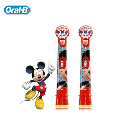 

Oral B EB10 Replaceable Heads for Children Electric Toothbrush Mickey Mouse/Princess /Car Brush Heads Soft Bristle 2 heads/pack