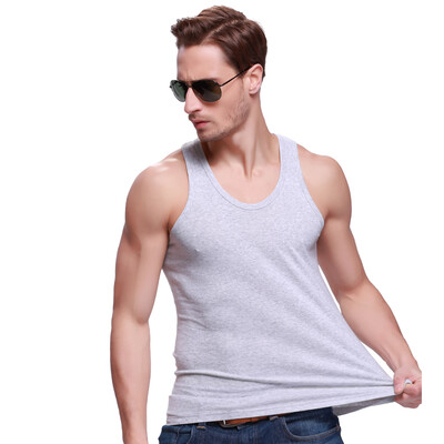 

Jingdong Supermarket Snow flying mens vest cotton solid color fashion thread vest mens bottoming shirt sweatshirt XXQMBX0514 hemp gray 17590 L