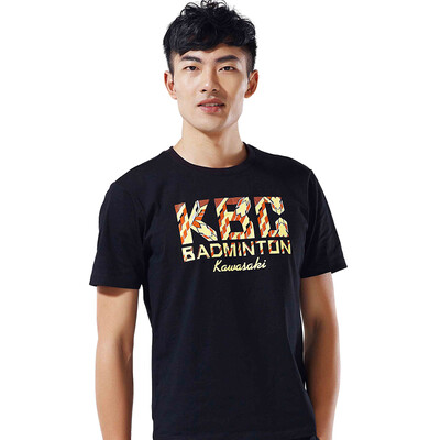 

Kawasaki KAWASAKI men&39s casual short-sleeved T-shirt sweater sportswear badminton sweater loose breathable black ST-16192 L