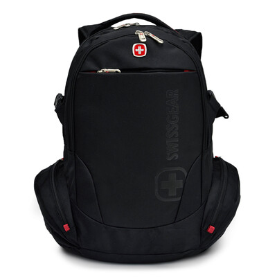 

SWISSGEAR 男士双肩书包男大容量旅行背包电脑包15.6英寸 SA-8118黑色