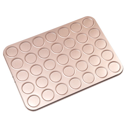 

Jingdong supermarket] Jie Kenuo baking tools Makarong champagne gold metal plate biscuits cookies baking pan oven oven large molds must be good size