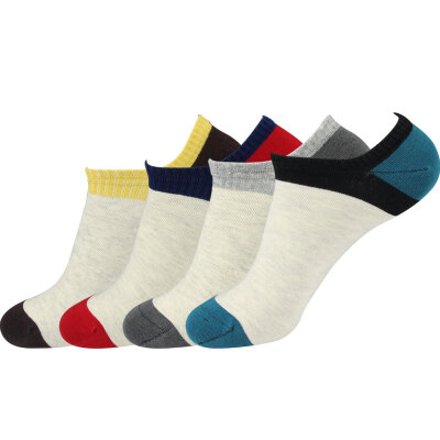 

[Jingdong Supermarket] St. Paul's socks men socks cotton socks casual fashion men's socks 4 double loaded 5295 mixed color code