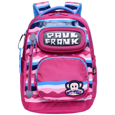 

Mouth monkey (Paul Frank) children's school bag primary school student bag men's leisure simple fashion backpack bag PKY2065A light blue