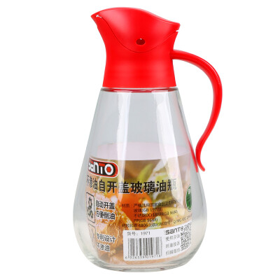 

SANTO) 1971 automatic opening and closing oil bottle leakproof glass oil bottle 550ml