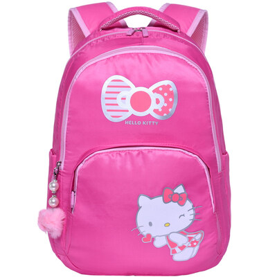 

Hello Kitty hellokitty leisure bag fresh&simple light casual backpack primary&secondary schoolbags KTM0004A rose red