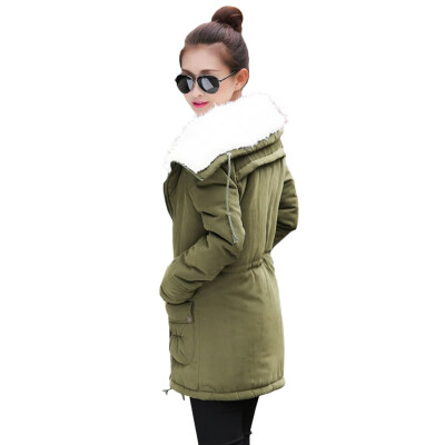 

CT&HF Women Fashion Down Jacket Sweet Pure Color Down Jacket Silm Thicken Long-Sleeved Down Jacket Women Coat Contracted Coa